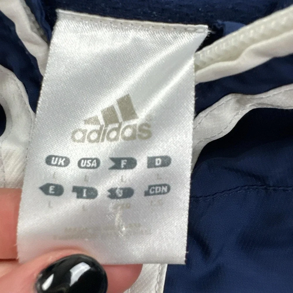 Vintage Adidas Windbreaker‎ Jacket Mens Large Blue ClimaCool Full Zip 548375